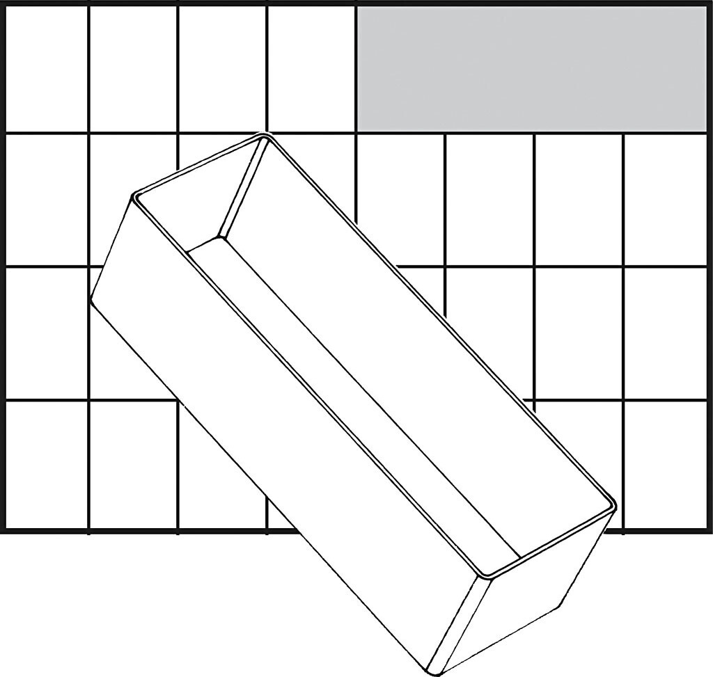 Raaco - Nr. A8-2 Indsats - 47x157x55 Mm