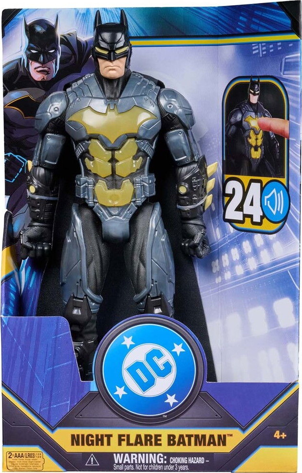 Batman - Dc Night Flare Batman Figur - 30 Cm - Med Lyd Og Lys