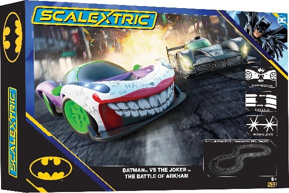 Se Scalextric - Batman Vs Joker Racerbane Sæt - 1:32 - C1438p hos Gucca.dk