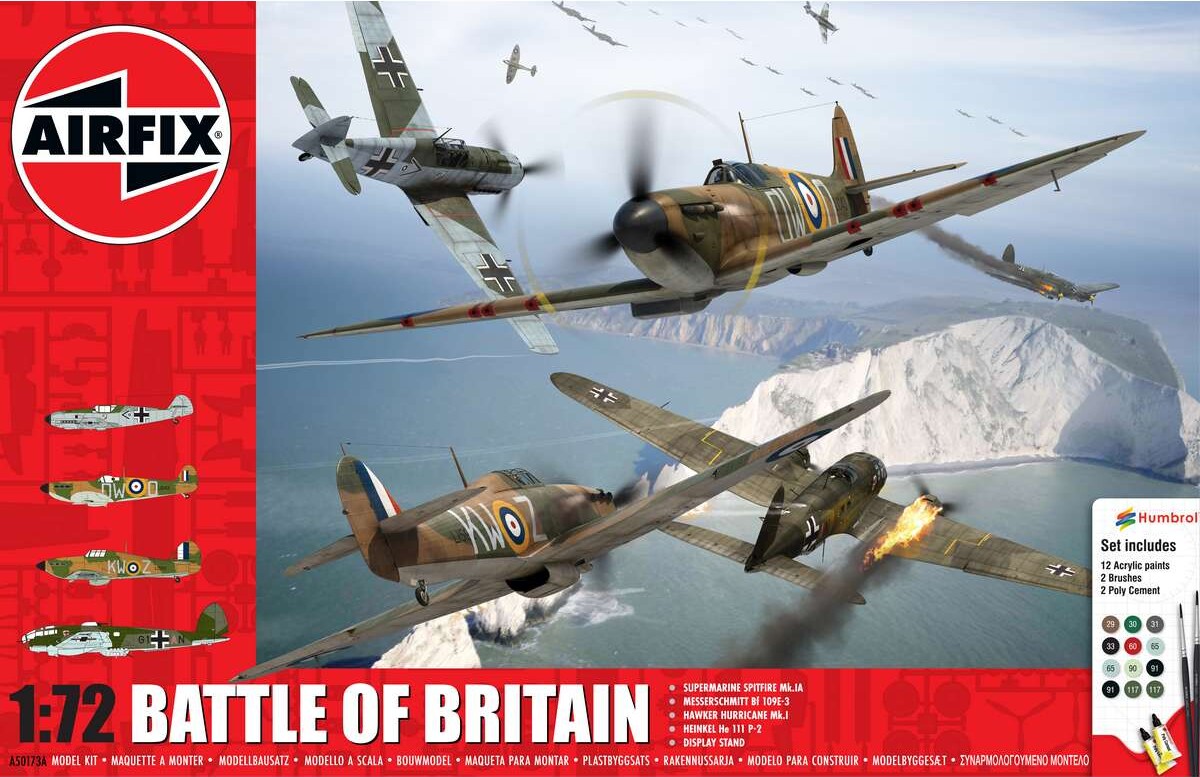 Airfix - Battle Of Britain Modelfly Byggesæt - 1:72 - A50173a