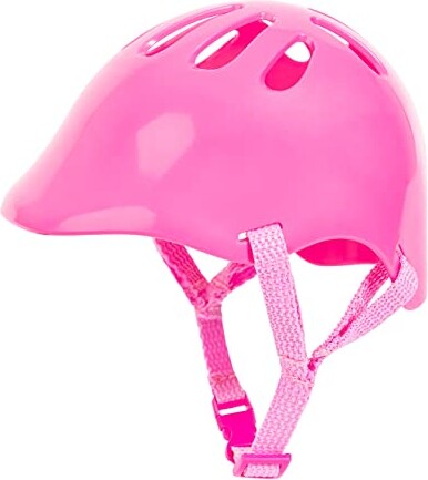 1: Dukke Cykelhjelm - Pink - Bayer