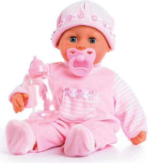 Billede af Bayer - Babydukke Med Lyd - First Words - Soft Pink - 38 Cm