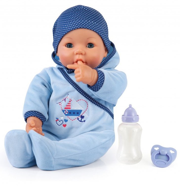 Billede af Bayer - Babydukke Med Lyde Og Bevægelser - Hello Baby Dreng - 46 Cm