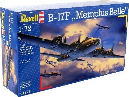 Revell - B-17f Memphis Belle Fly Byggesæt - 1:72 - 04279