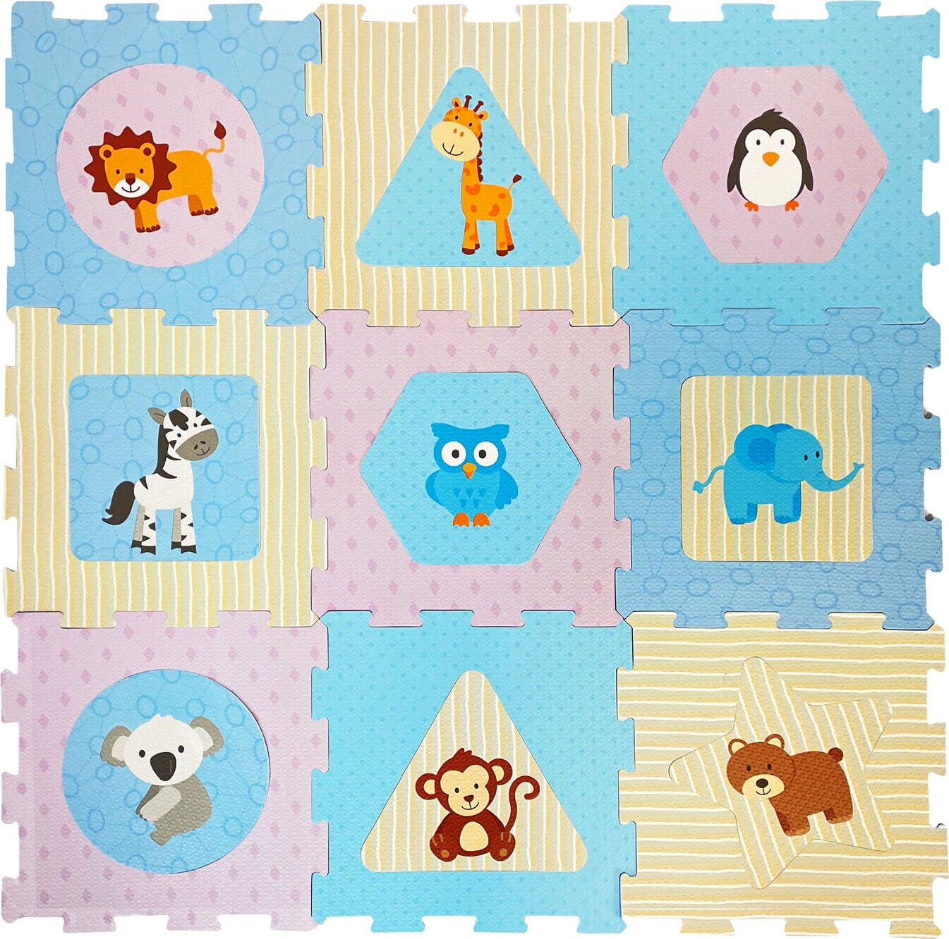 B-beez - Legemåtte I Skum - 18 Dele - Vn 53005