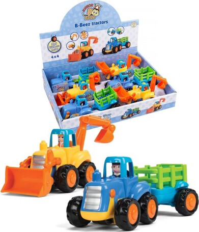 B Beez Junior Arbejdsbil Med Bevægelige Dele Og Friktion