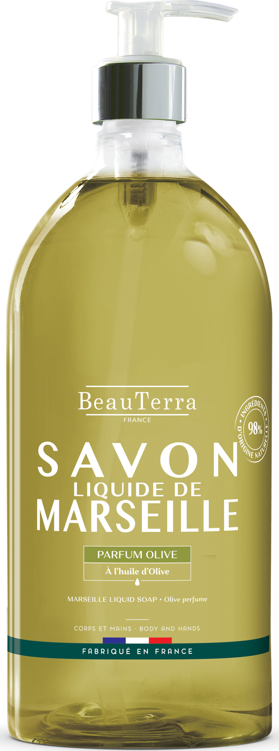 Beauterra - Marseille Flydende Sæbe - Olive - 1l