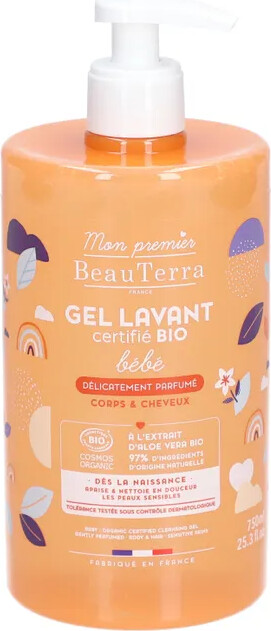 Beauterra - Parfumeret Babyvaskegel - Bio - 750 Ml