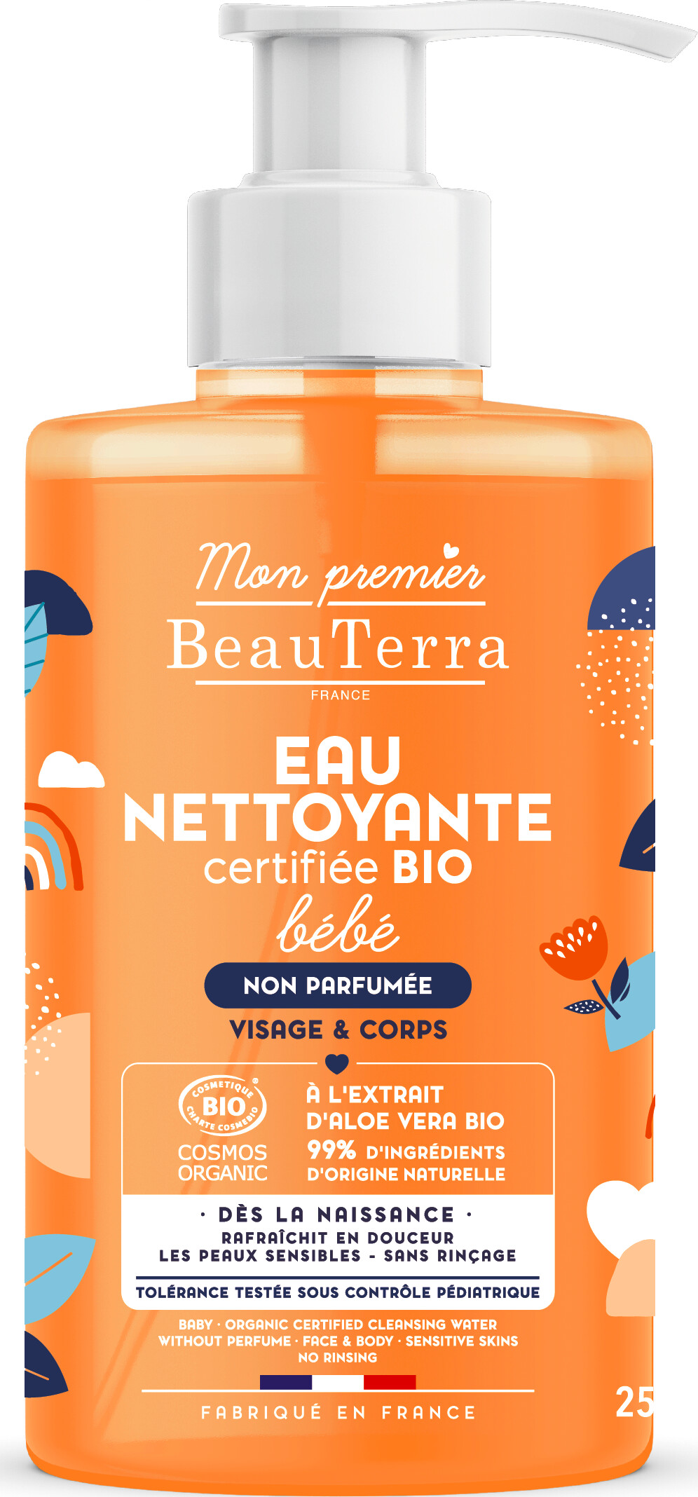 Beauterra - Uparfumeret Baby Micellære - Bio - 750 Ml