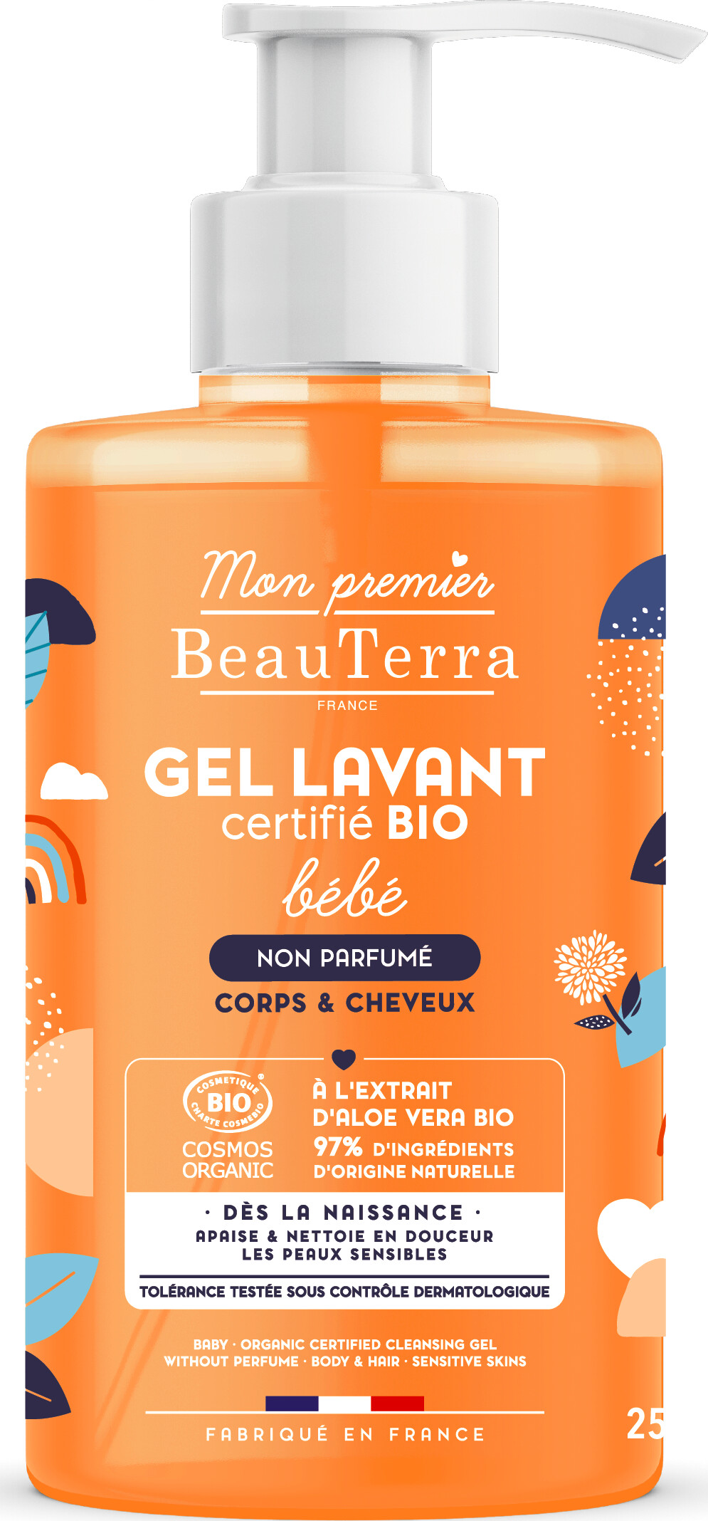 Beauterra - Uparfumeret Babyvaskegel - Bio - 750 Ml