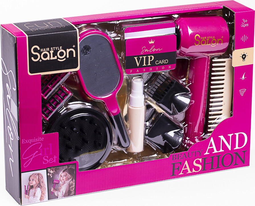 Beauty Hårstyling Føntørrer + Tilbehør, 11 Dele - Hair Style Salon