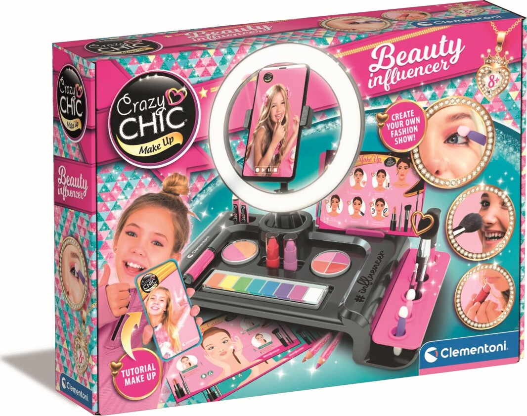 Crazy Chic - Makeup Sæt Til Børn - Beauty - Clementoni | Se tilbud og køb på Gucca.dk