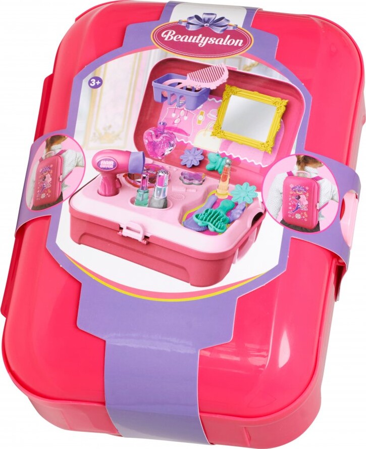Frisør Legesæt I Pink Kasse