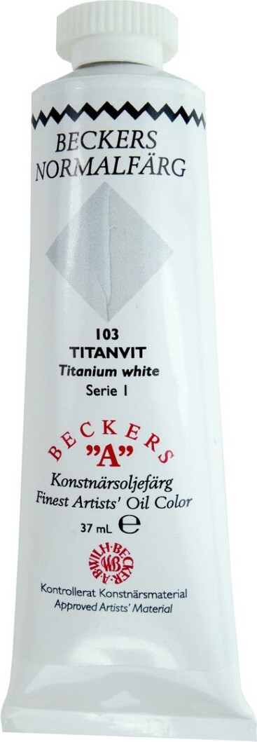Beckers - Oliemaling - Titanium White 37 Ml