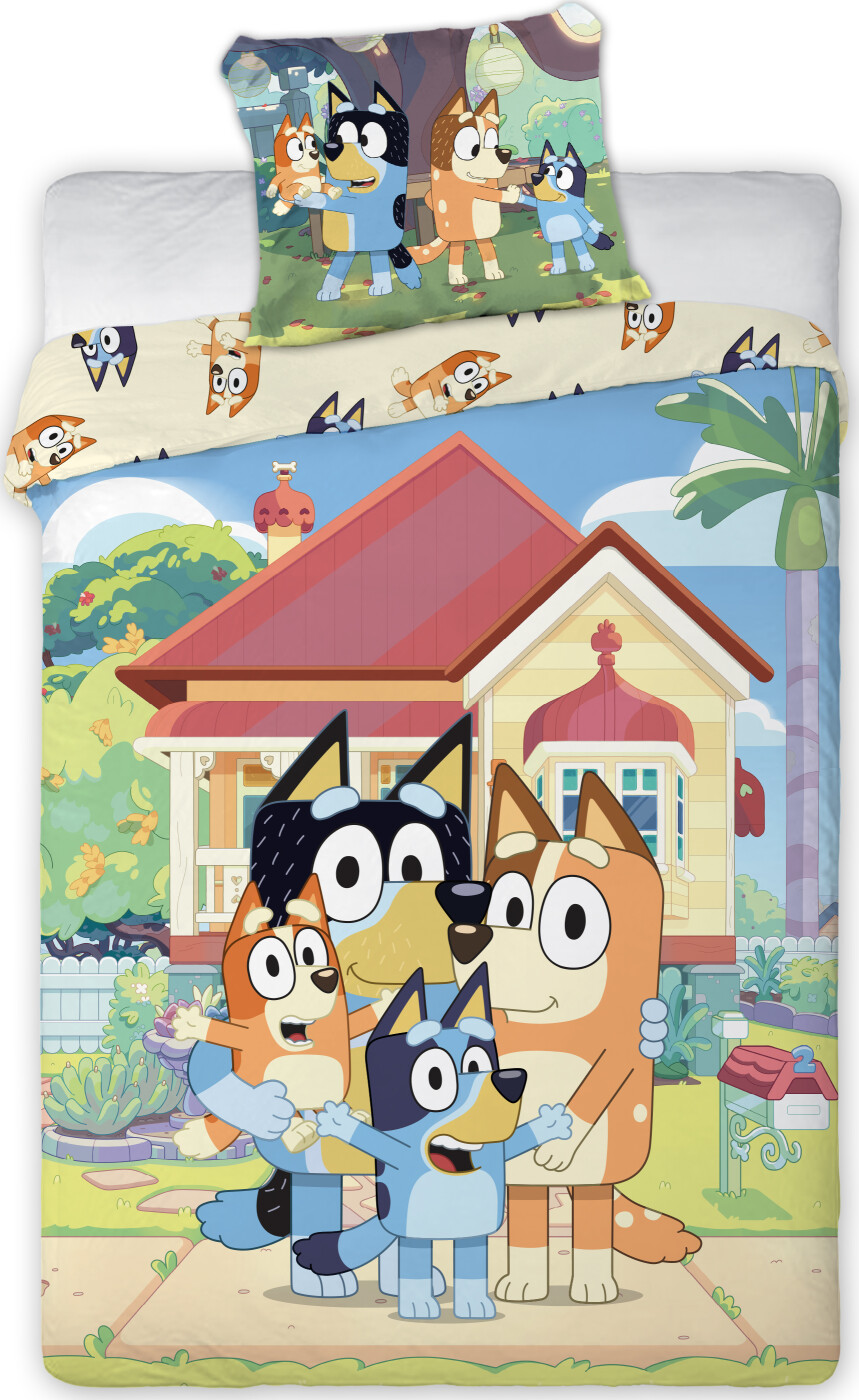 Bluey Family Sengetøj - 100x140 Cm - Junior Str.