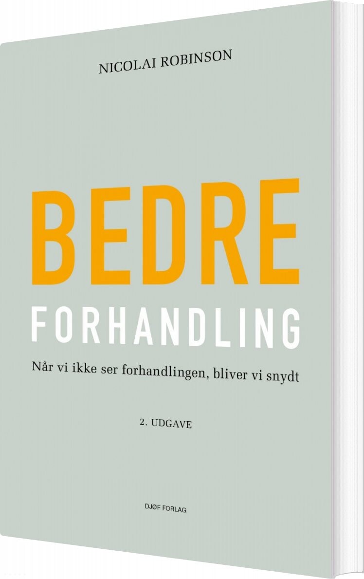 Bedre Forhandling - Nicolai Robinson - Bog
