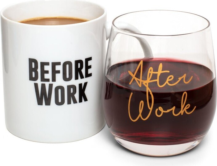 Glas Og Krus Sæt - Before Work & After Work - Thumbsup