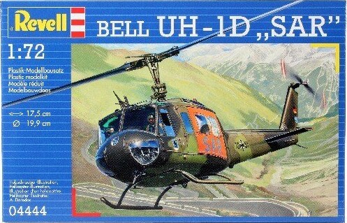 Revell Bell UH-1D SAR, Model af helikopter, Monteringssæt, 1:72, Bell UH-1D SAR, Plast, Avanceret