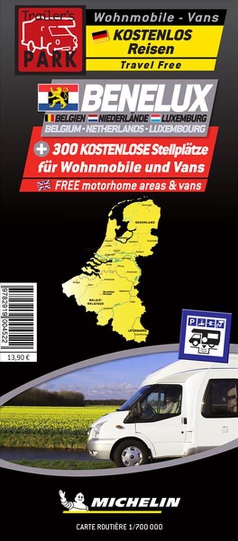 Billede af Benelux: Autocamper Map - Aires Camping-cars - Diverse - English Book