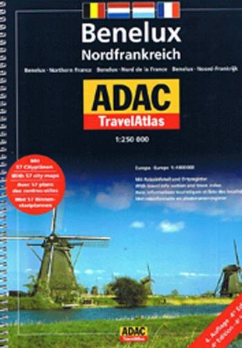 Billede af Benelux Nordfrankreich - Adac Travel Atlas - English Book
