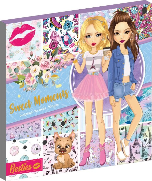 Billede af Besties Design Pad 25x25 Cm, Sweet - Diverse - Bog