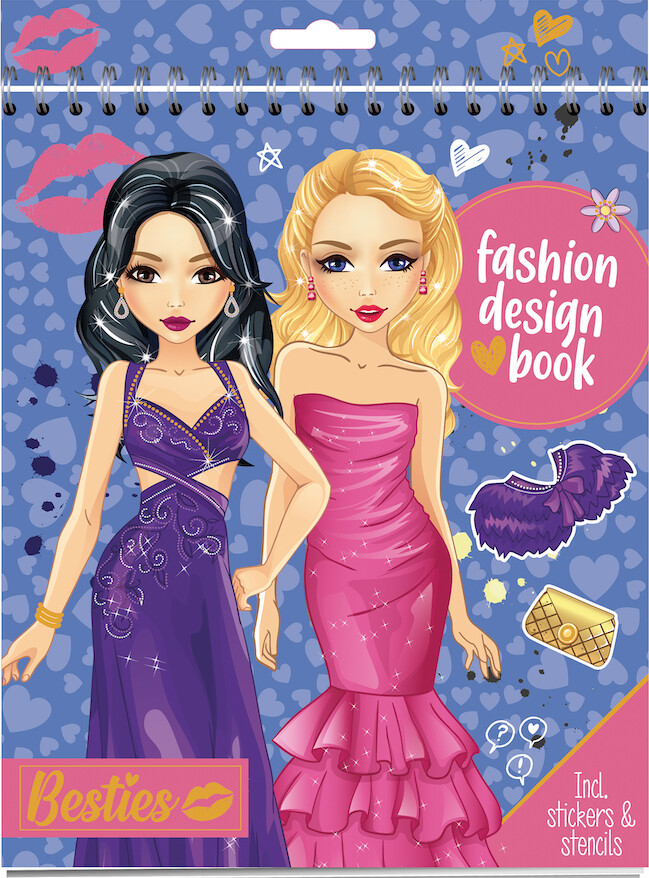 Besties - Designbog Med Skabeloner - Bog