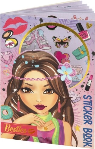 Besties Sticker Book A5 Foil - Grøn - Bog