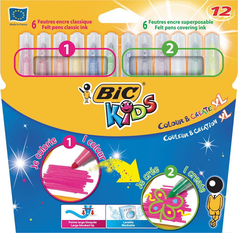 Bic Kids - Trylletusser Xl - 12 Stk