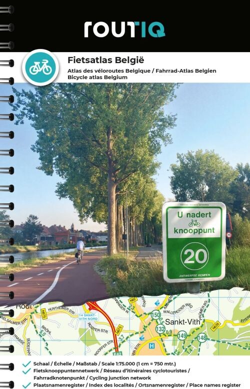 Billede af Bicycle Atlas Belgium - Routiq - English Book