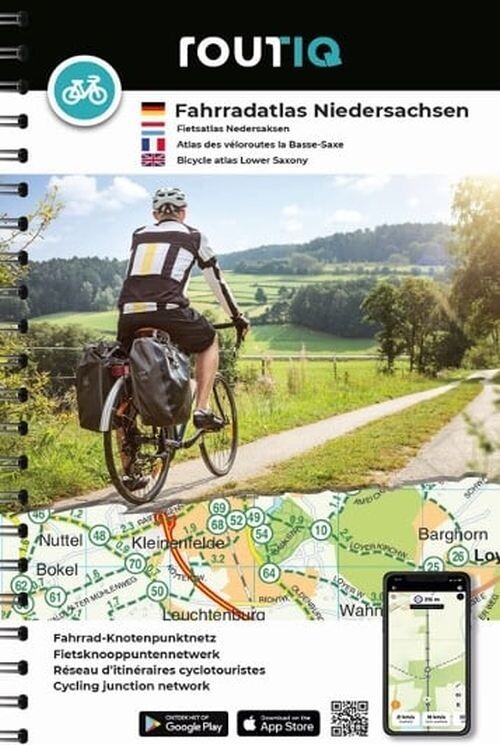 Billede af Bicycle Atlas Lower Saxony - Niedersachsen - Routiq - English Book