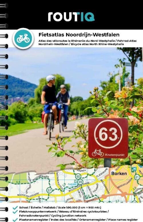 Billede af Bicycle Atlas North Rhine-westphalia - Routiq - English Book