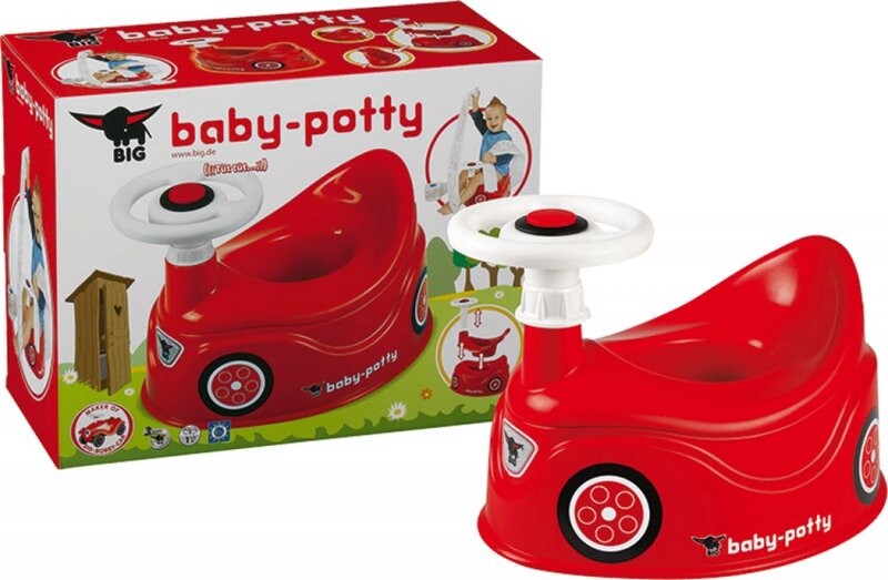 Big - Baby Potte Til Børn - Med Rat - Rød