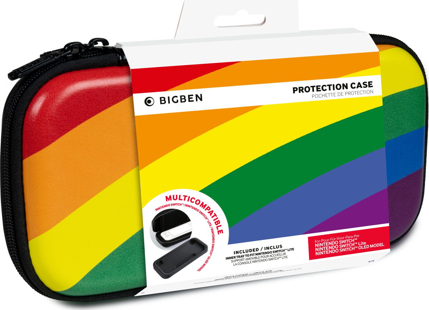 Bigben Interactive Travel Case Large - Rainbow (switch)