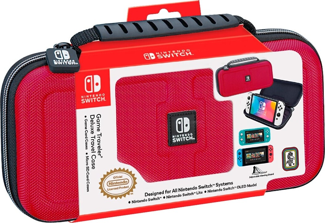 Bigben Nintendo Switch Interactive Official Deluxe Travel Case - Red