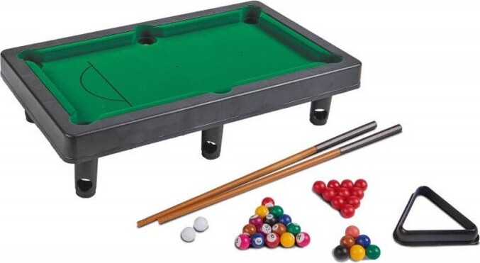 Mini Billiardbord Med Tilbehør Til Børn - 31 Cm