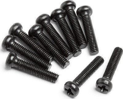 Binder Head Screw M2.5x12 (10pcs) - Hp107154 - Hpi Racing