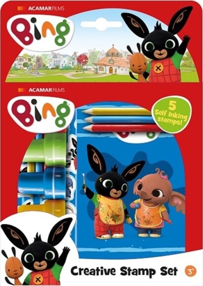 Stempelsæt Til Børn - 5 Stempler Med Tilbehør - Bing Kanin