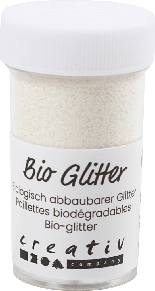 Bio-glitter - Hvid - 27 Ml