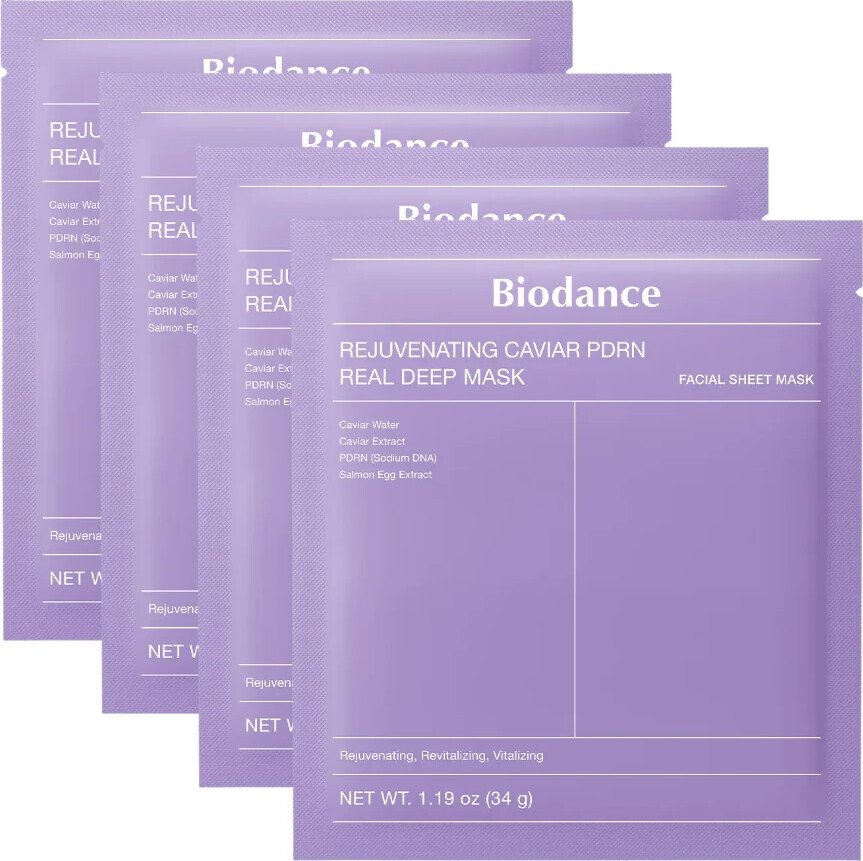 Biodance - Rejuvenating Caviar Pdrn Real Deep Mask - 4pcs.