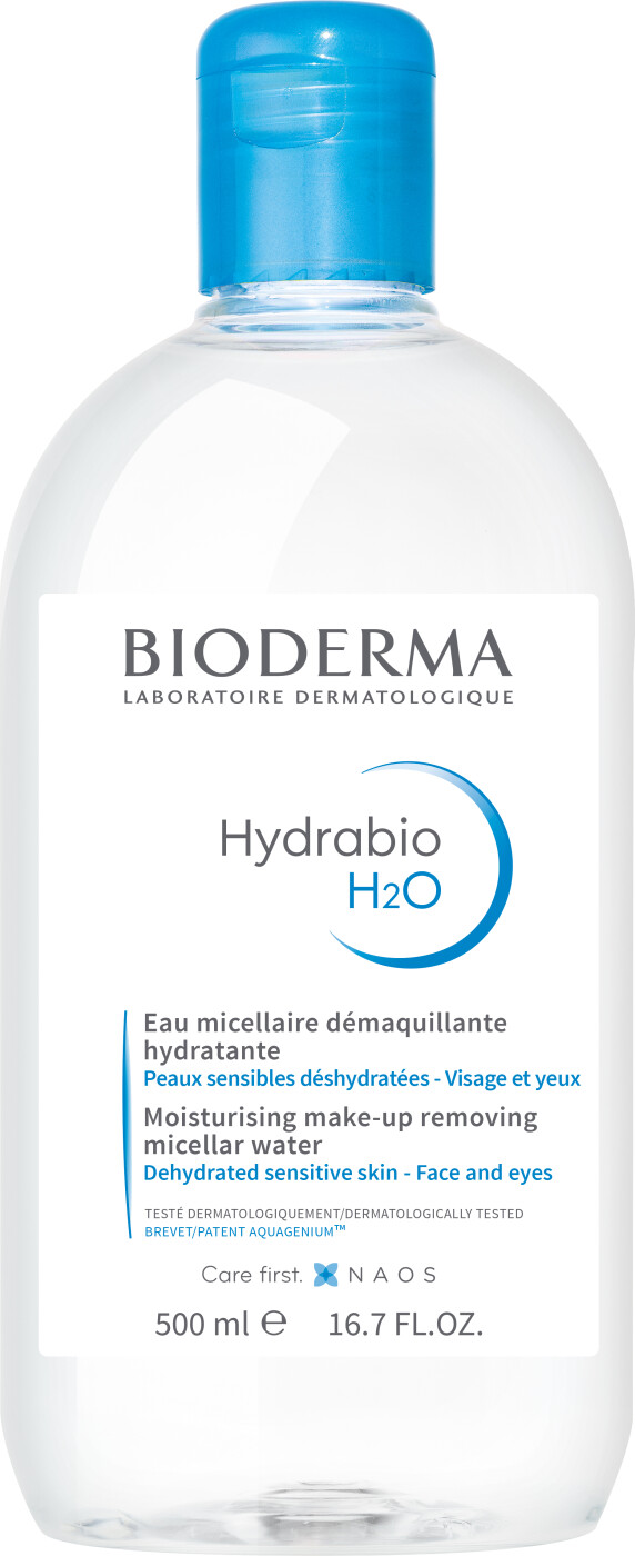 Se Bioderma Hydrabio H2o Micelle Solution - 500 Ml hos Gucca.dk