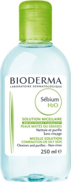 Bioderma Ansigtsrens - Sebium H2o Micelle Solution - 250 Ml