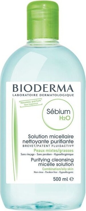 Billede af Bioderma Makeupfjerner - Sebium H2o Purifying Cleansing Solution 500 Ml