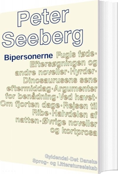 Billede af Bipersonerne - Peter Seeberg - Bog
