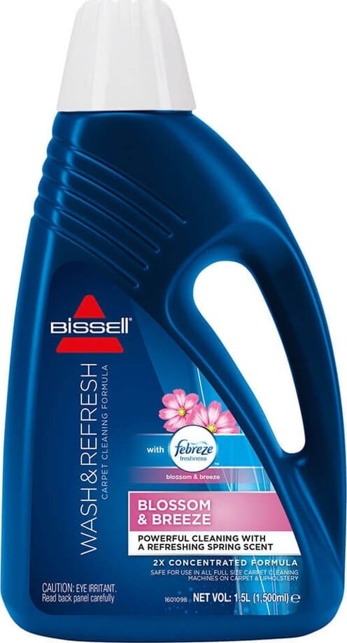 Bissell - Wash & Refresh Febreze Tæpperensningsformel 1.5l - Frisk Duft Og Dybdegående Rengøring