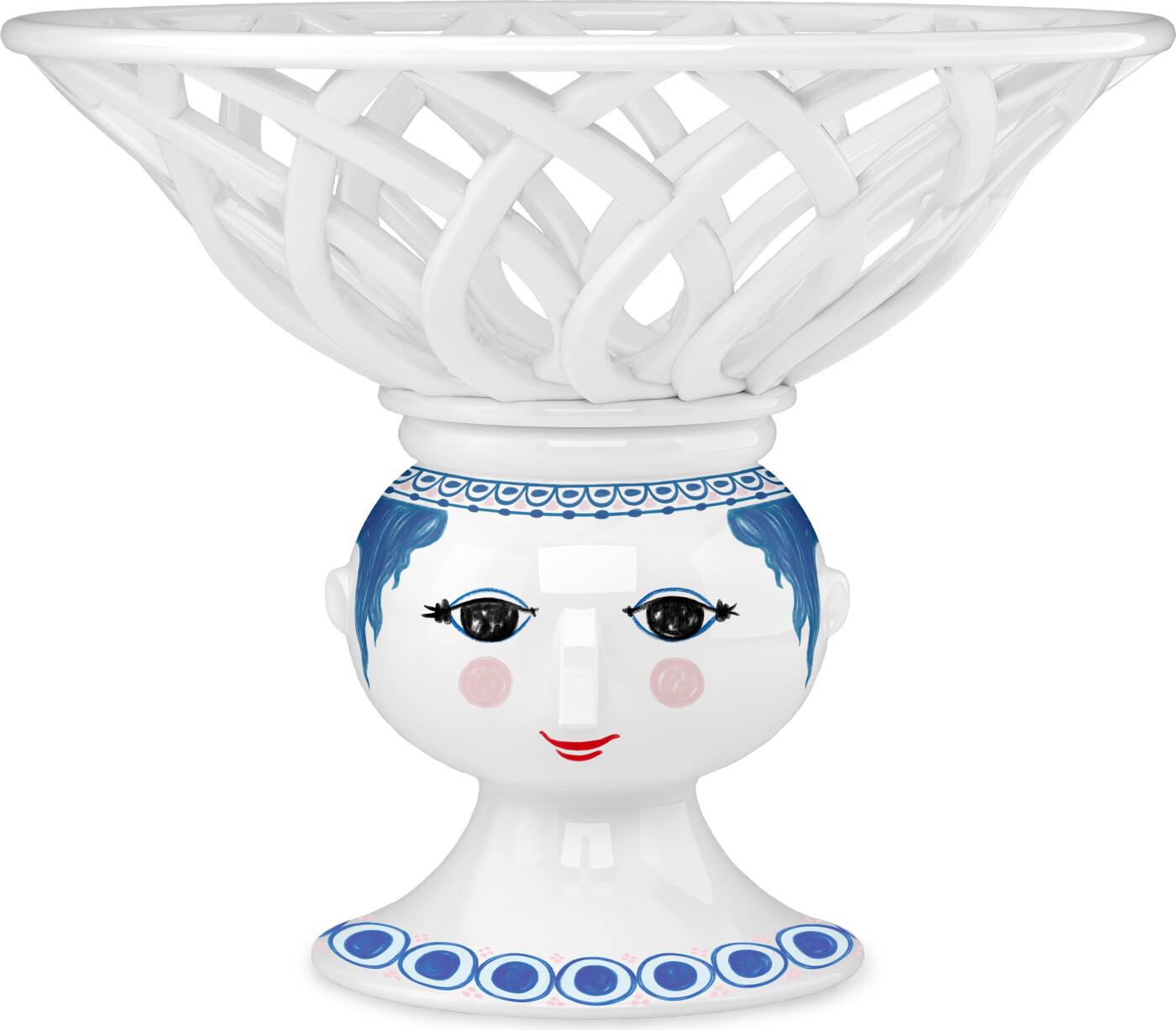 Bjørn Wiinblad - Dora Frugtskål - Blå - ø25 Cm