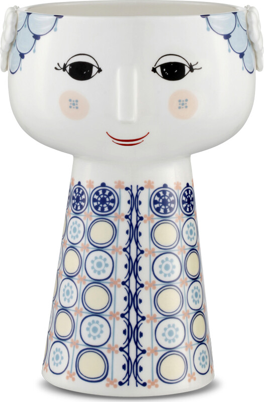 Bjørn Wiinblad - Eva Vase - Blå - 18,5 Cm