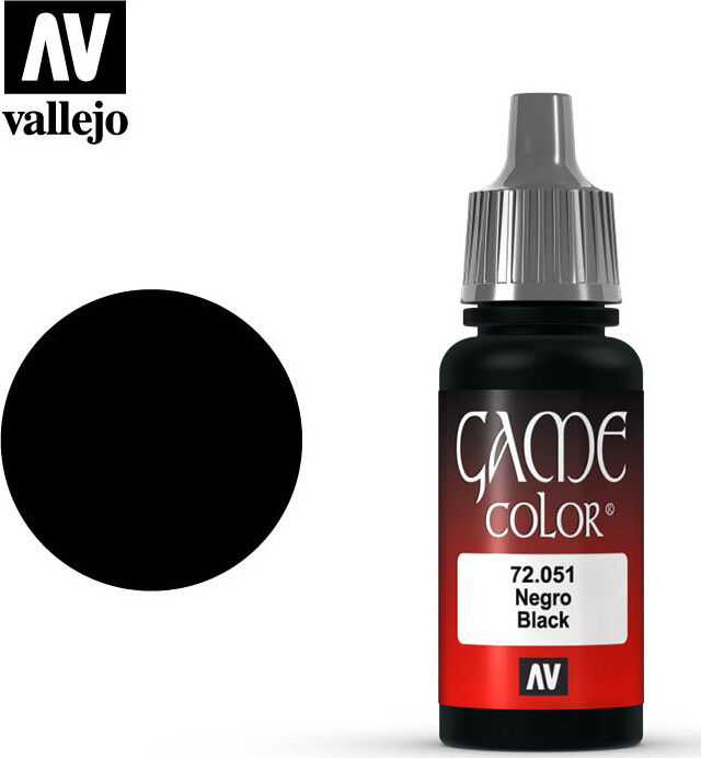 Billede af Black 18ml - 72051 - Vallejo hos Gucca.dk