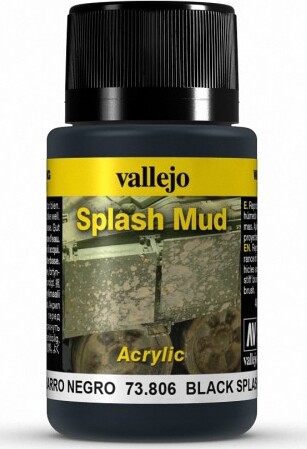 Vallejo - Splash Mud - Black 40 Ml