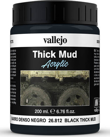 Billede af Vallejo - Thick Mud - Black 200 Ml hos Gucca.dk