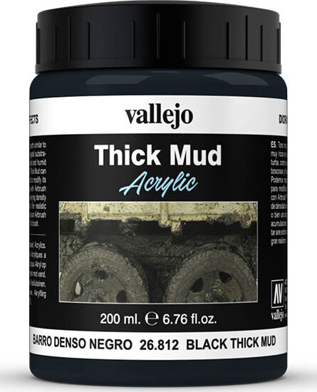 Vallejo - Thick Mud - Black 200 Ml